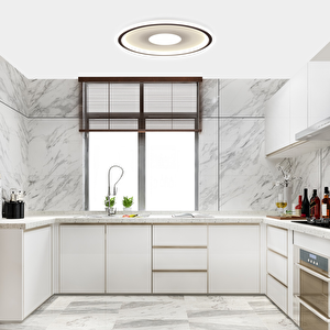 Plafonia Orta Işıklı Tavan Plafonyer Led Avize 80 Cm 118 Watt