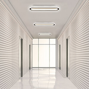 Plafonia Oval Led Plafonyer Led Avize 60x16 Cm 58 Watt