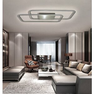Oblong İkili Plafonyer Led Avize 110*40cm 79watt