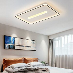 Tavan Led Plafonyer Avize Plafonia Orta Işıklı 90x60 Cm 128 Watt