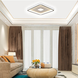 Plafonia Ortası Işıklı Kare Led Plafonyer 60x60 Cm 106 Watt