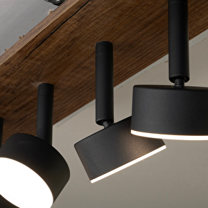 Led Avize Sarkıt Wood Ahşaplı 50x10cm 15 Watt