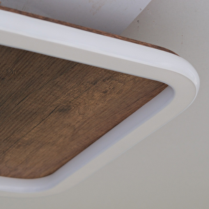 Led Avize Plafonyer Ahşap 60*60cm 86 Watt