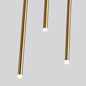 Pipe Plafonyer Led Avize 100 Cm 12li Boru Siyah