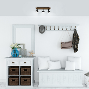 Led Avize Sarkıt Wood Ahşaplı 30x10cm 9 Watt