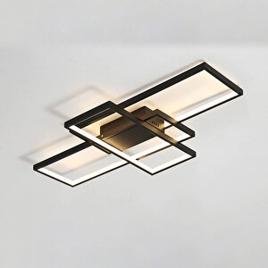 Oblong Keskin Köşe Plafonyer Led Avize 100*80cm 119 Watt