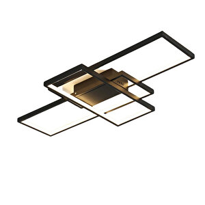 Oblong Keskin Köşe Plafonyer Led Avize 110*80cm 119 Watt