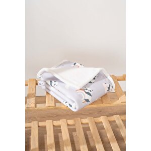 Fluffy Bebek Battaniyesi 70x100 Cm Panda Desen