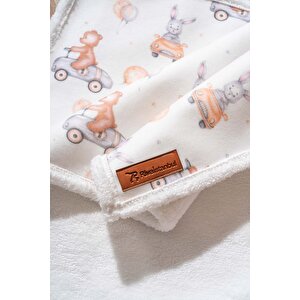 Fluffy Bebek Battaniyesi 70x100 Cm Ayıcık Desen