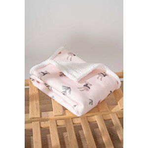 Fluffy Bebek Battaniyesi 70x100 Cm Tavşan Desen