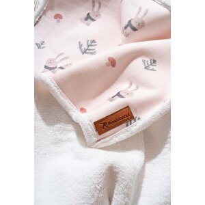 Fluffy Bebek Battaniyesi 70x100 Cm Tavşan Desen