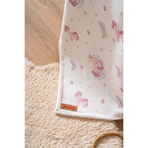 Fluffy Bebek Battaniyesi 70x100 Cm Unıcorn Desen
