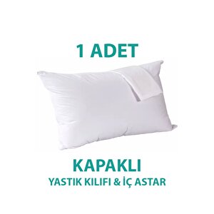 Pamuklu Kapaklı İç Yastık Kilıfı Beyaz Renkli İç Astar Yastık İç Kılıfı 50x 70 Şilte 1 Adet 1 Adet