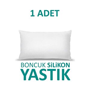 1 Adet Antialerjik Boncuk Silikon Yastık Pamuklu Kılıf 900 Gram 1 Adet