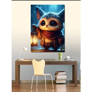Kanvas Tablo Gaz Lambalı Sevimli Sincap 100x140 cm