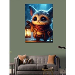 Kanvas Tablo Gaz Lambalı Sevimli Sincap 100x140 cm