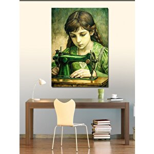 Kanvas Tablo Terzi Kız 100x140 cm