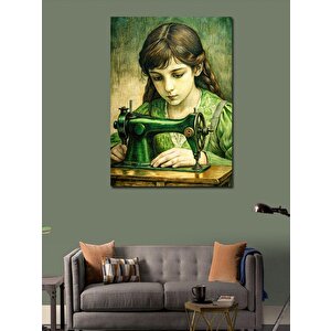 Kanvas Tablo Terzi Kız 100x140 cm