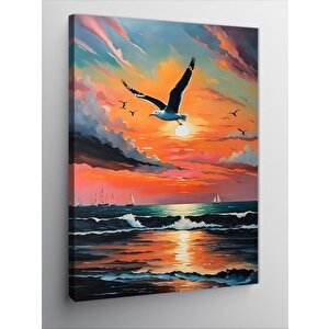 Kanvas Tablo Martılar 70x100 cm