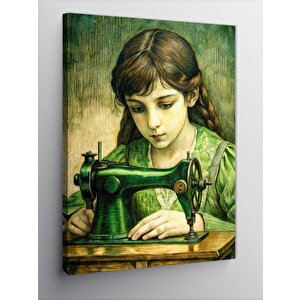 Kanvas Tablo Terzi Kız 70x100 cm