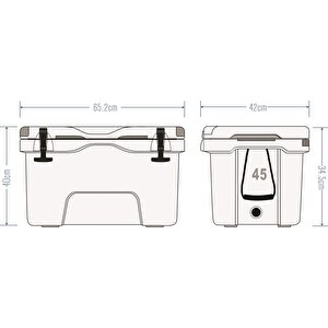 Icepeak Aden Plus Buzluk 45 Litre