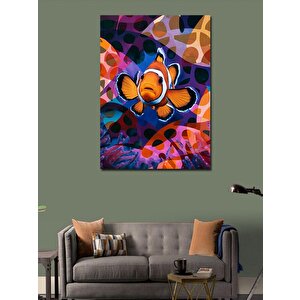 Kanvas Tablo Palyaço Balığı 100x140 cm