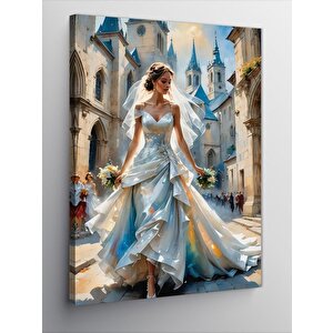Kanvas Tablo Gelin Temalı 100x140 cm