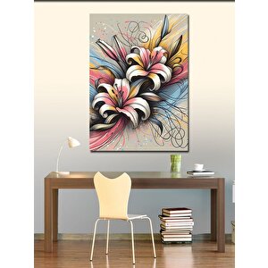 Kanvas Tablo Zambak Çiçeği 50x70 cm