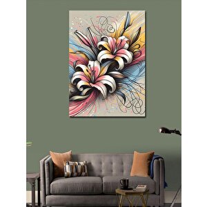 Kanvas Tablo Zambak Çiçeği 50x70 cm