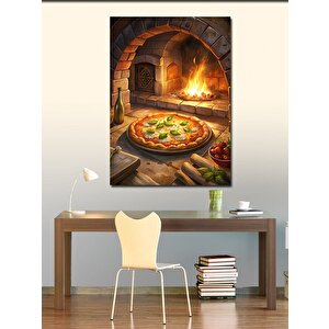 Kanvas Tablo Fırındaki Pizza 100x140 cm