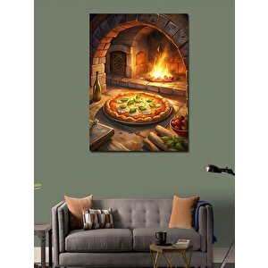 Kanvas Tablo Fırındaki Pizza 100x140 cm