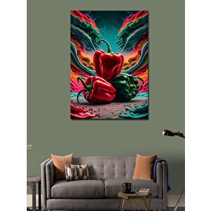 Kanvas Tablo Dolmalık Biberler 70x100 cm