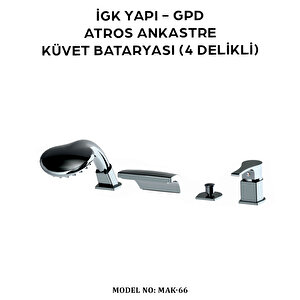 İgk Yapi - Gpd Mak66 Atros Ankastre Küvet Bataryasi (4 Deli̇kli̇)