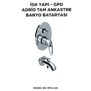 İgk Yapi - Gpd Mta120 Adri̇o Tam Ankastre Banyo Bataryasi