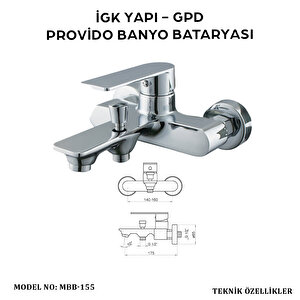 İgk Yapi - Gpd Mbb155 Provi̇do Banyo Bataryasi