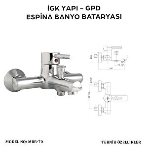 İgk Yapi - Gpd Mbb70 Espi̇na Banyo Bataryasi