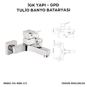 İgk Yapi - Gpd Mbb135 Tuli̇o Banyo Bataryasi
