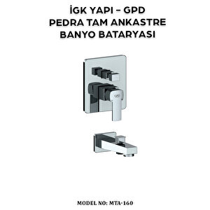 İgk Yapi - Gpd Mta160 Pedra Tam Ankastre Banyo Bataryasi