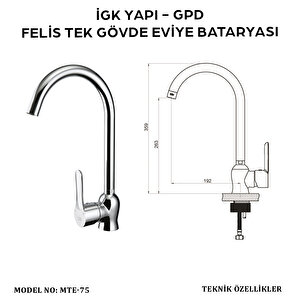 İgk Yapi - Gpd Mte75 Feli̇s Tek Gövde Evi̇ye Bataryasi