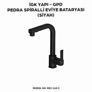 İgk Yapi - Gpd Mes160-s Pedra Spi̇ralli̇ Evi̇ye Bataryasi (si̇yah)