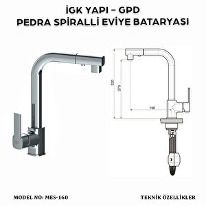 İgk Yapi - Gpd Mes160 Pedra Spi̇ralli̇ Evi̇ye Bataryasi