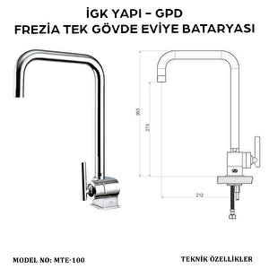 İgk Yapi - Gpd Mte100 Frezi̇a Tek Gövde Evi̇ye Bataryasi
