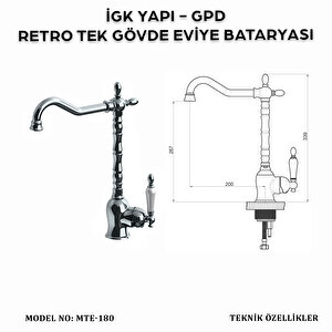 İgk Yapi - Gpd Mte180 Gpd Retro Tek Gövde Evi̇ye Bataryasi