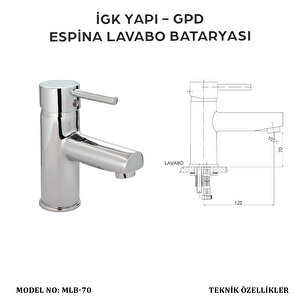İgk Yapi - Gpd Mlb70 Espi̇na Lavabo Bataryasi