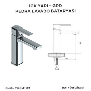 İgk Yapi - Gpd Mlb160 Pedra Lavabo Bataryasi