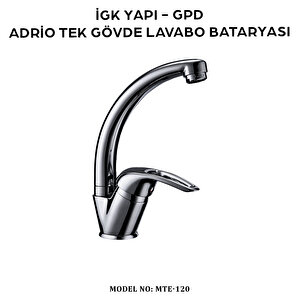 İgk Yapi - Gpd Mtl120 Adri̇o Tek Gövde Lavabo Bataryasi