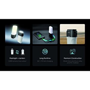 Nitecore Lr70 3000 Lmn. Şarjlı El Feneri & Powerbank