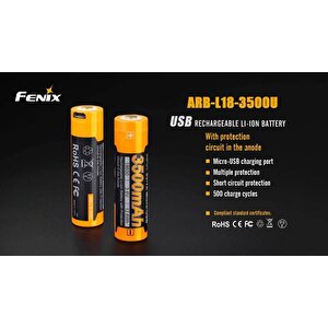 Feni̇x Arb-l18-3500 Mah Usb Şarjli Pi̇l