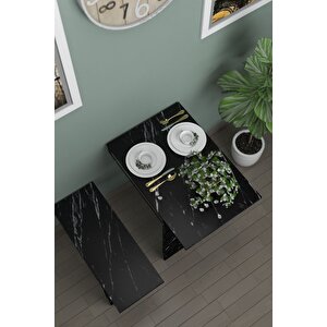 Begonya Duvara Monte Katlanabilir Tek Tabureli Pratik Yemek Masası Mutfak Masası Balkon Masası