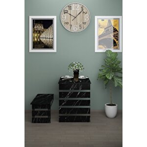 Begonya Duvara Monte Katlanabilir Tek Tabureli Pratik Yemek Masası Mutfak Masası Balkon Masası